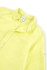 Camisa Manga Larga Lino Yellow Boboli