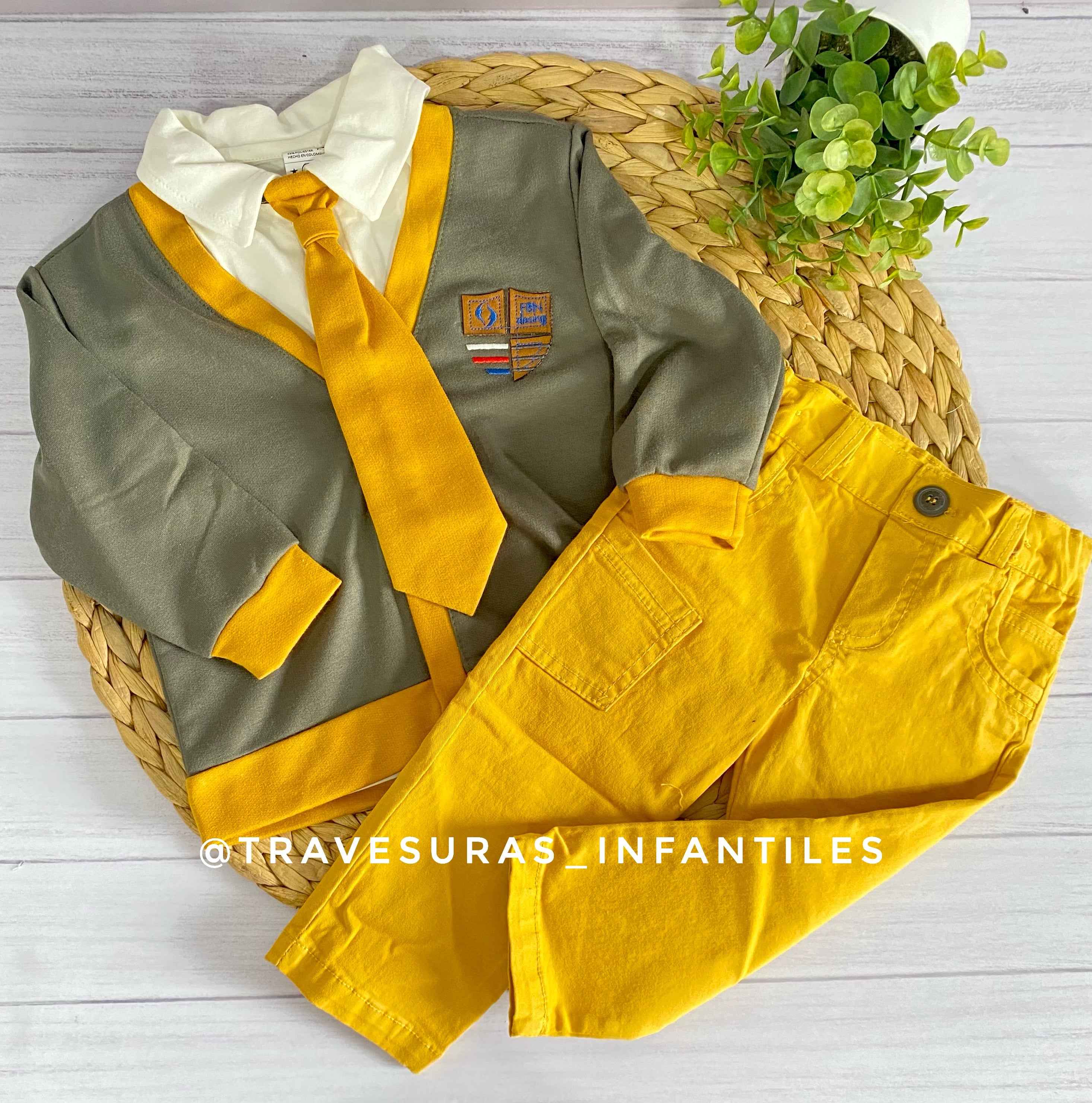 Conjunto 3 Piezas Corbata Niño Travesuras Infantiles