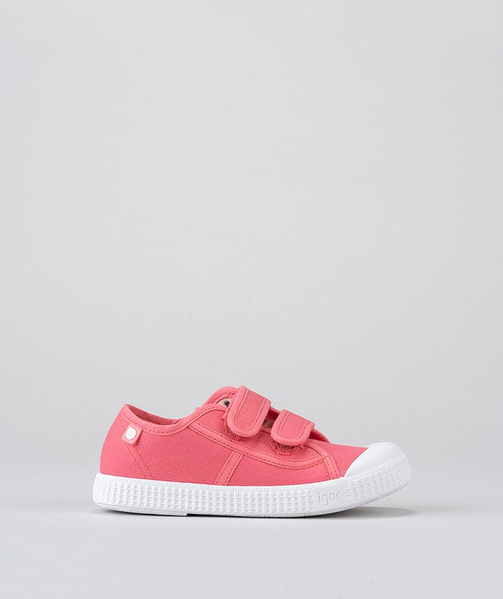 Tenis Berri Velcro Chicle Coral Igor Estilo