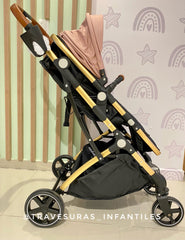 Coche Moisés Small Rosa Maxibaby Lateral