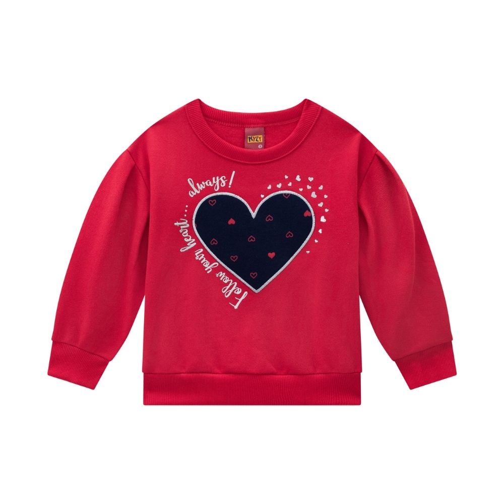 Sudadera Corazones Rojo Kyly KYLY