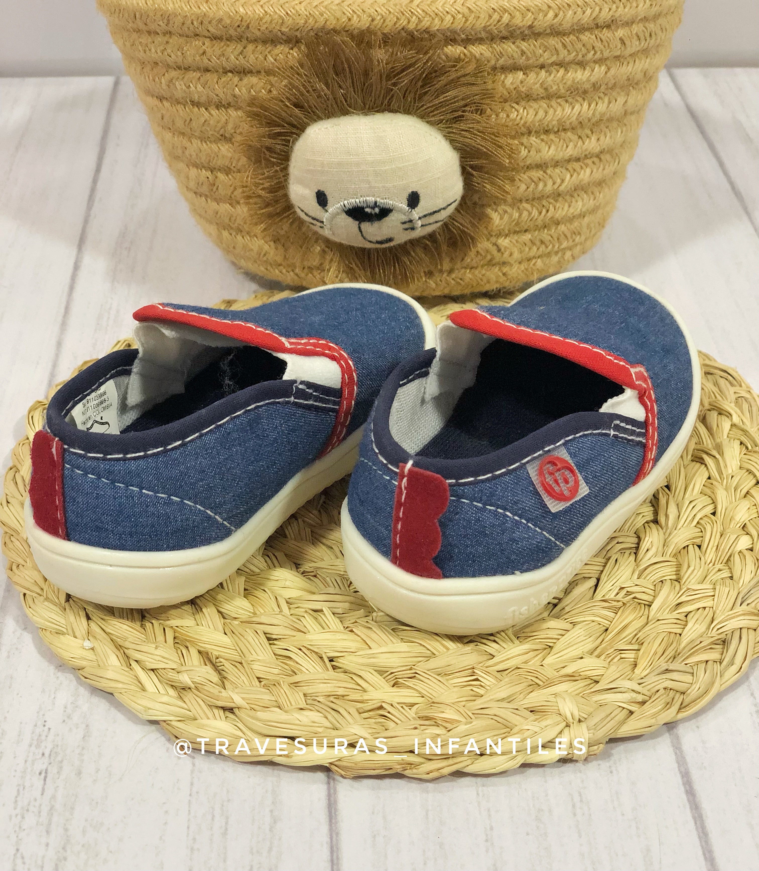 Zapato Tipo Vans Azul Travesuras Infantiles