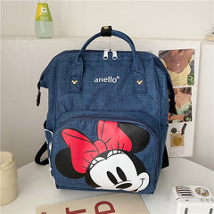 Pañalera Morral Minnie Mouse Azul