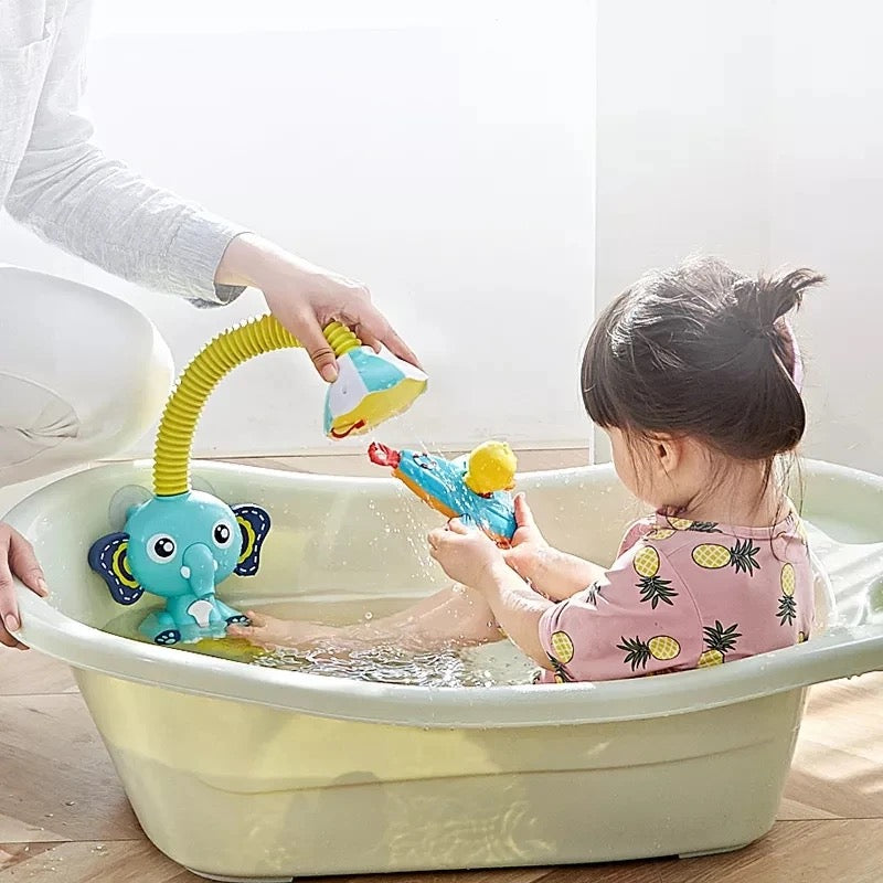 Ducha de baño de bebé elefante