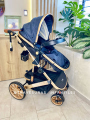 COCHE MOISÉS BRITTO AZUL MAXI BABY