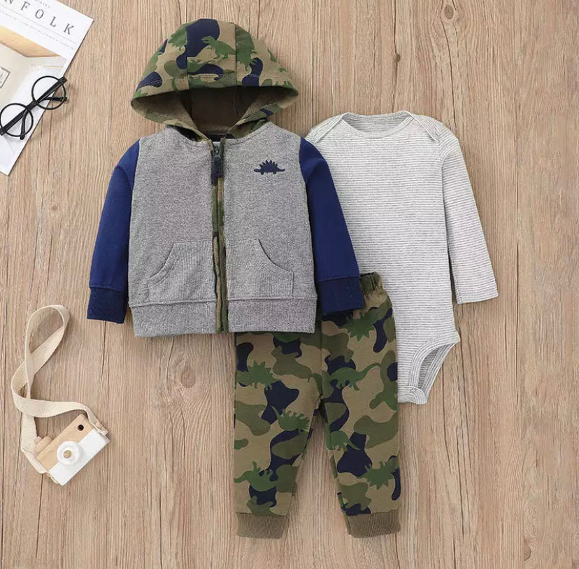 Conjunto Sudadera Dino Bebé Niño Travesuras Infantiles