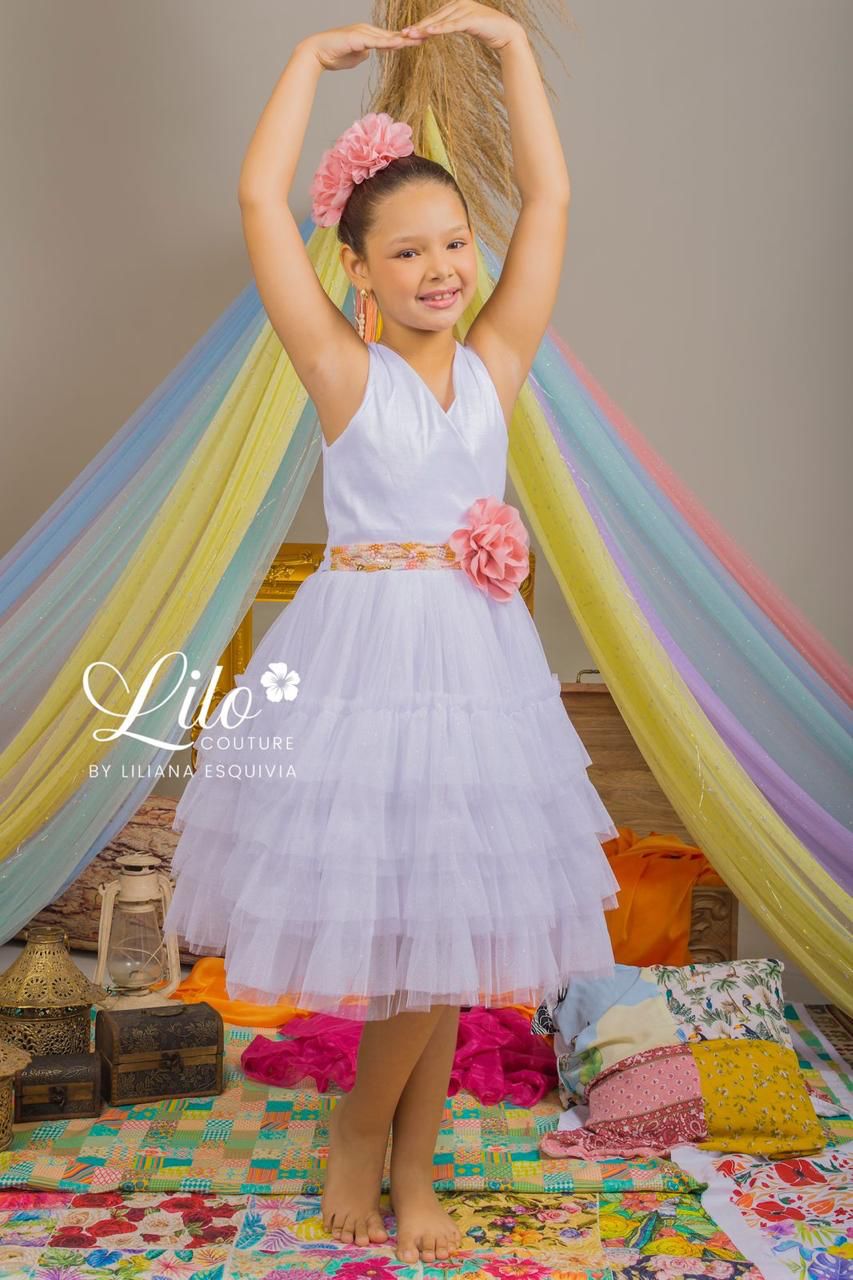 Vestido Zita Blanco Lilo