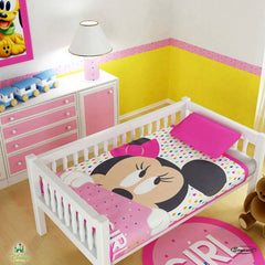 Cobija Disney Minnie Niña Estampado Surtido Puntos