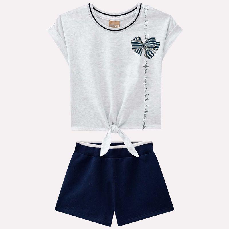 Conjunto Short Moño Milon Azul MILON