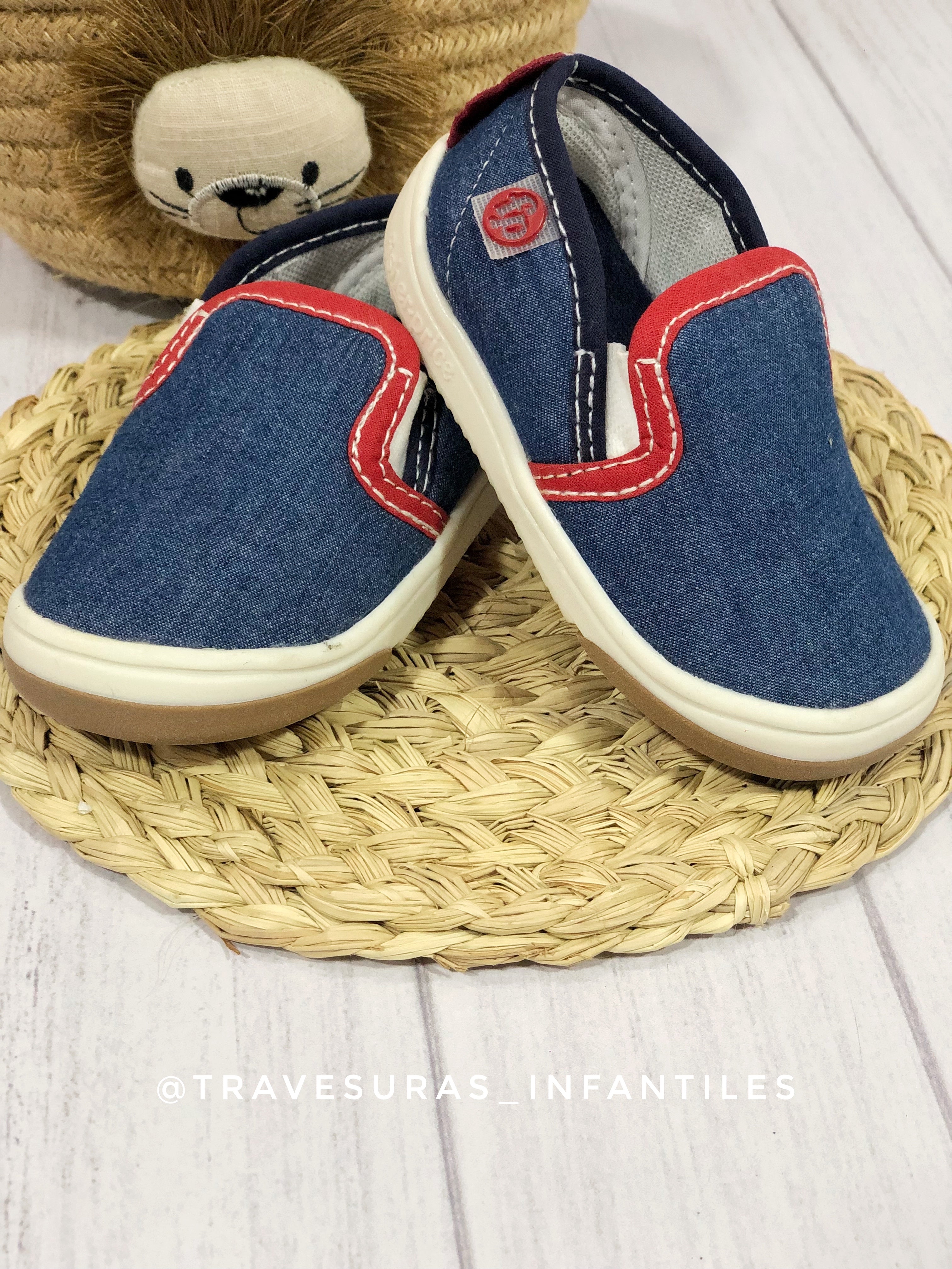 Zapato Tipo Vans Azul Travesuras Infantiles