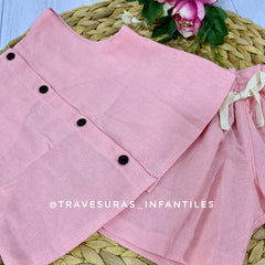 Conjunto En Lino Niña Travesuras Infantiles