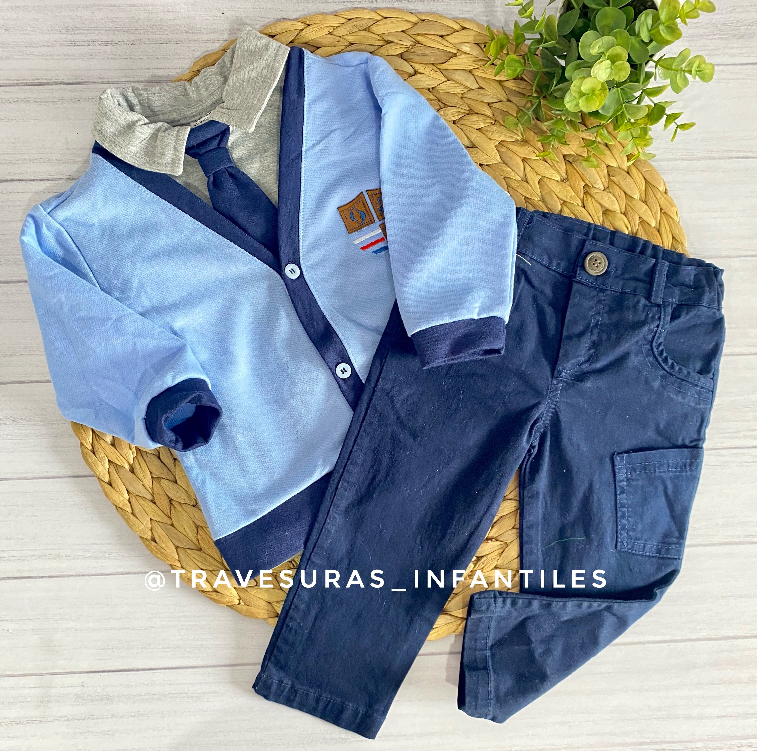 Conjunto 3 Piezas Corbata Niño Travesuras Infantiles