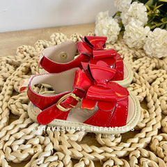 Sandalias Moño Rojo Huellitas