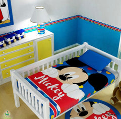 Cobijan Disney Mickey Niño Travesuras Infantiles