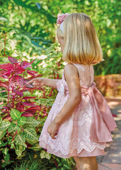 Vestido Organza Rosa ABEL Y LULA