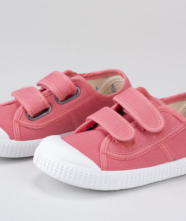 Tenis Berri Velcro Chicle Coral Igor Detalles