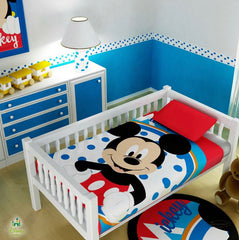 Cobijan Disney Mickey Niño Travesuras Infantiles