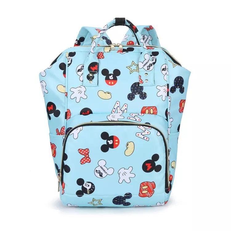 Pañalera Morral Mickey Mouse Azul