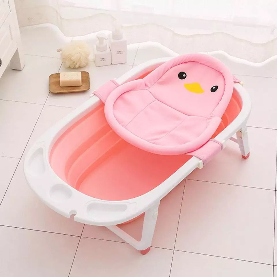 Malla Para Bañera Pollito Rosa