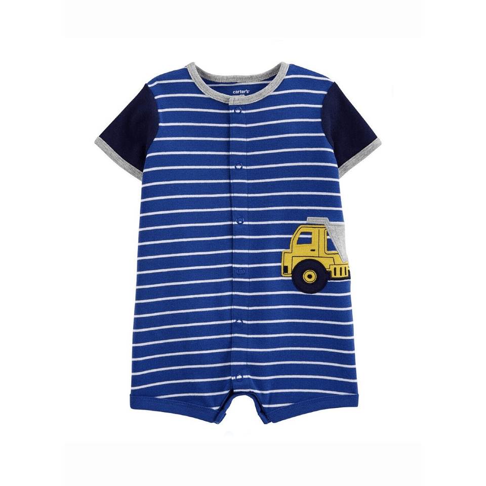 Romper Azul Camioncito Travesuras Infantiles