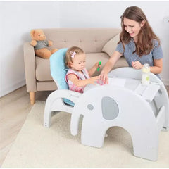 Comedor Para Bebé 2 En 1 Elefante Gris Maxibaby Escritorio