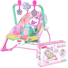 Silla Mecedora Rocker Monkey Rosa Travesuras Infantiles