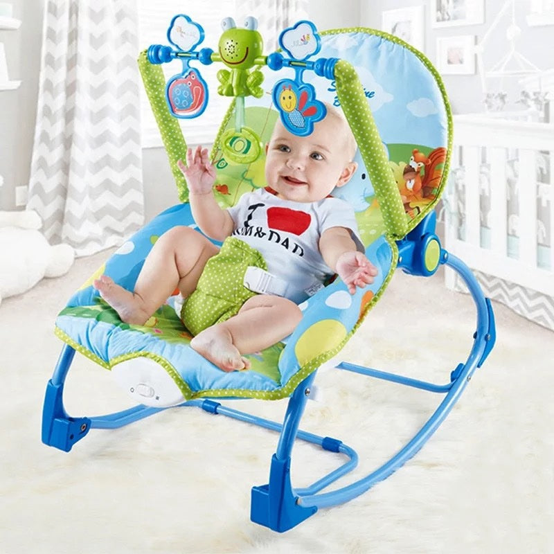 Silla Mecedora Rocker Elefante Verde Travesuras Infantiles