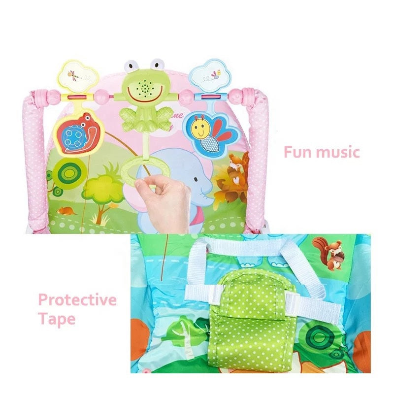 Silla Mecedora Rocker Elefante Verde Travesuras Infantiles