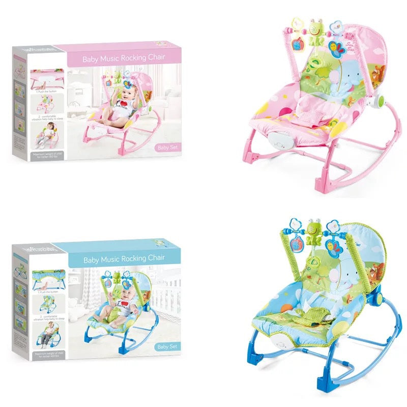 Silla Mecedora Rocker Elefante Verde Travesuras Infantiles