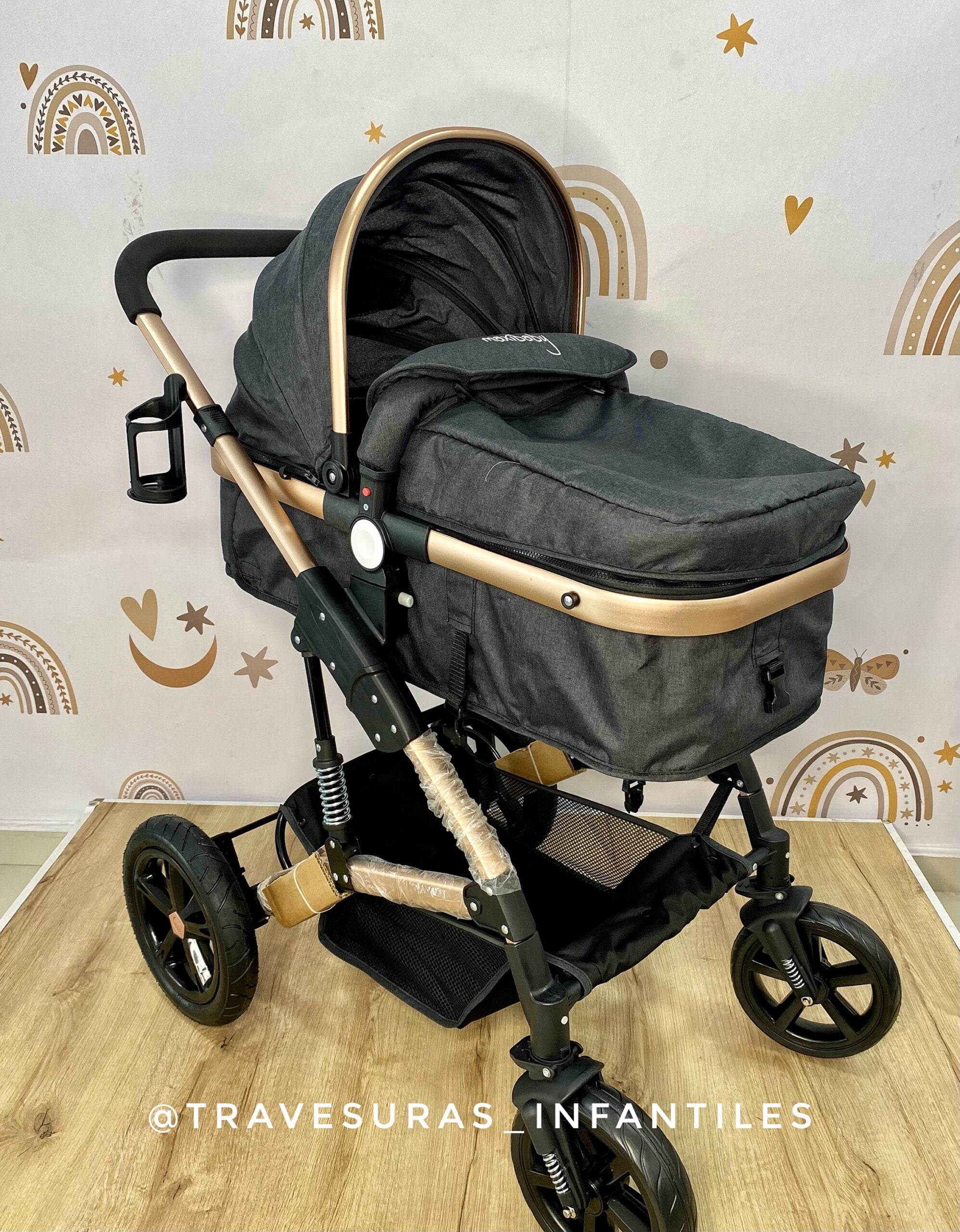 Coche Moisés Milano Gris Oscuro Maxibaby Cubrepiés