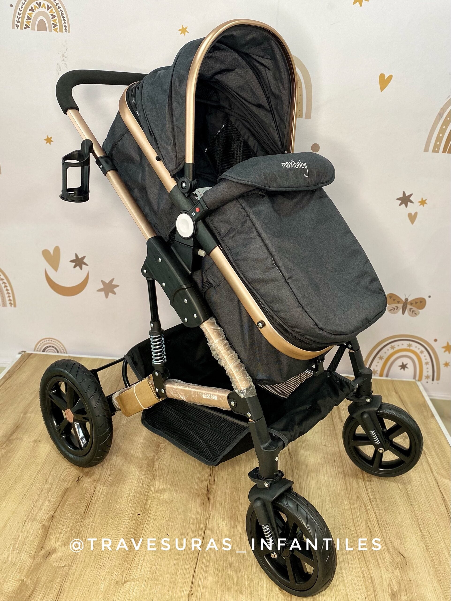 Coche Moisés Milano Gris Oscuro Maxibaby Seguro