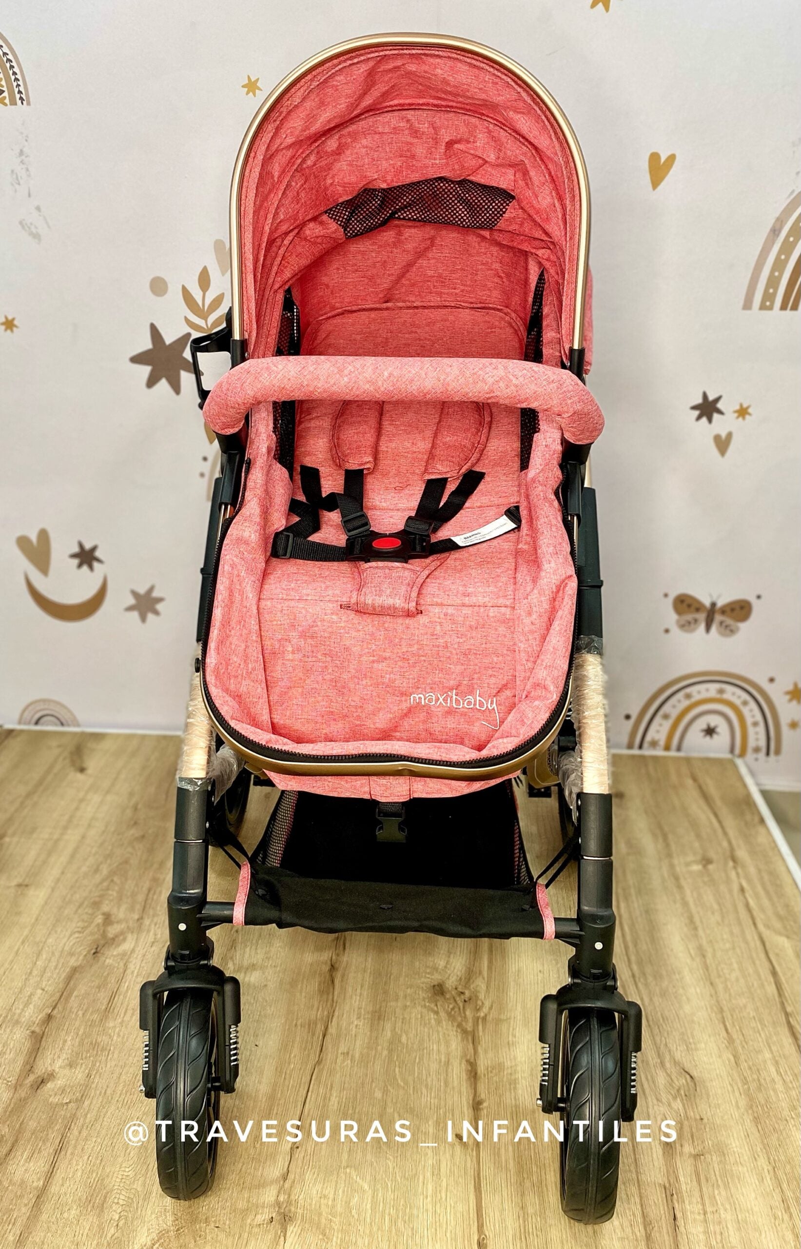 Coche Moisés Milano Rosa Maxibaby Frente