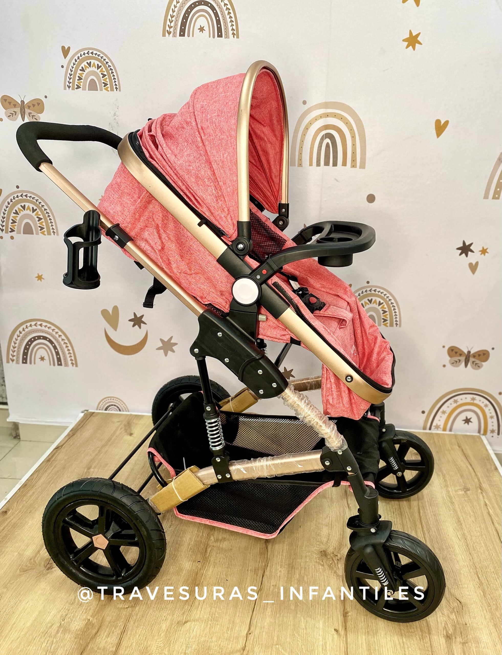 Coche Moisés Milano Rosa Maxibaby Funcional