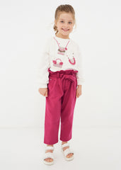 Pantalon Slouchy Correa Cereza