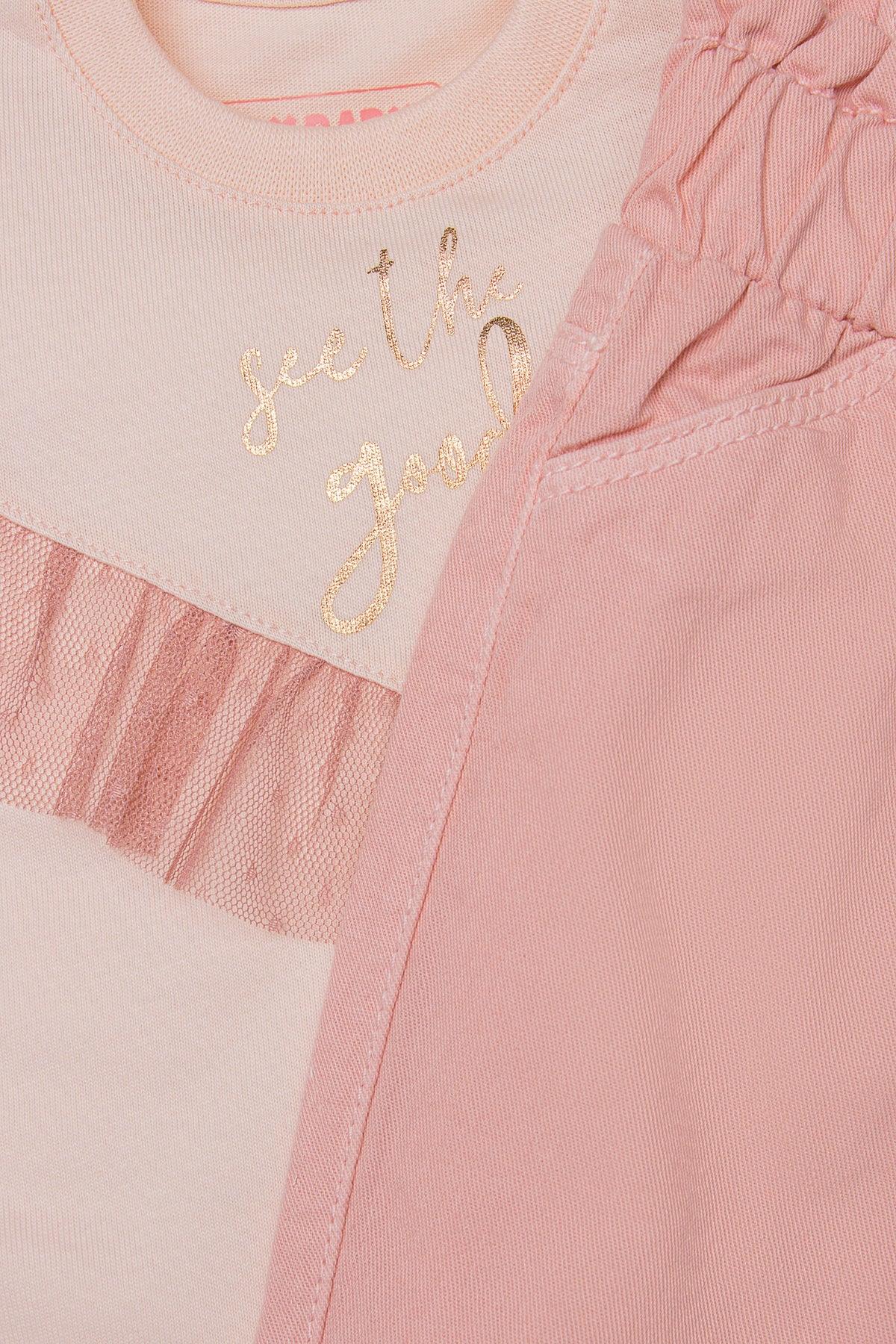 Conjunto See The Good con Pantalón y Tirantes – Niña Textura